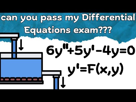 can you pass a real college Differential Equations test??