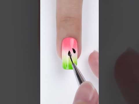 #Shorts Watermelon Nail Art