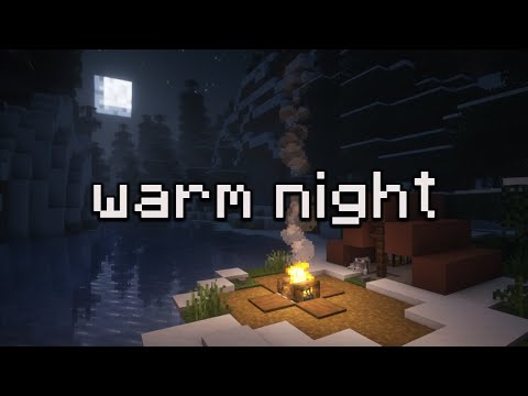 relax, its time to sleep... (minecraft c418 music, rain & fire ambience)