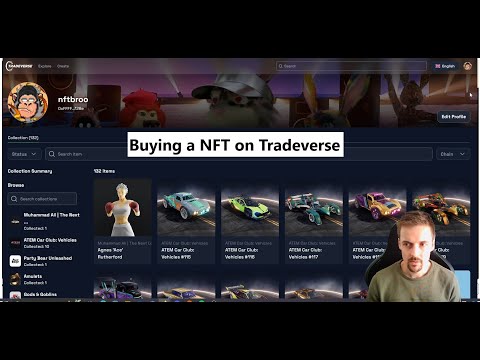 Buying a collectible on The Tradeverse