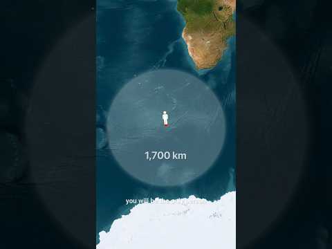 The Most Remote Uninhabited Island in the World 📍 Bouvet Island 🏝️#map #geography #explanation