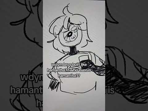 I AM AN EYEBALL NOT A HAM #shorts #hamantha #funny #oc #digitalart