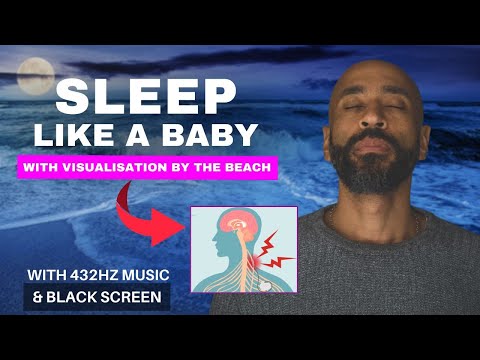 3-hour Guided Sleep Meditation with 432 Hz Music | Sleep through the night | Black Screen