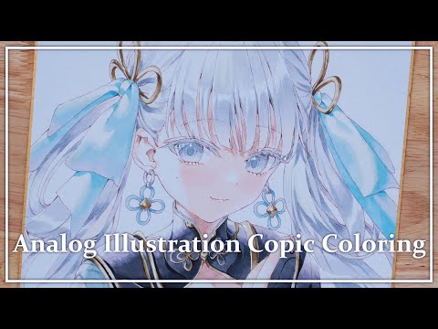 【Analog】鳴潮『今汐』イラストメイキング【Alcohol Marker】