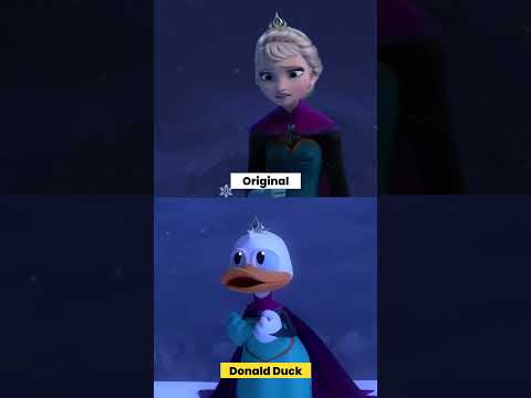 Let it Go Original VS Donald Duck Version #shorts