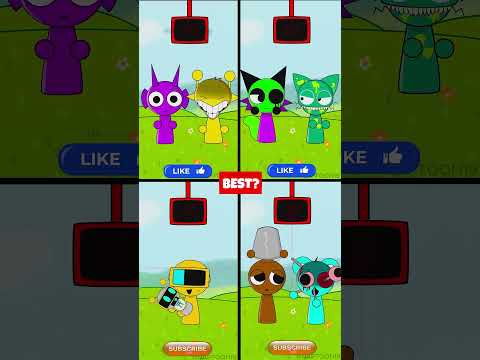 Sprunki Red Light Green Light Challenge Pack 3 #sprunki #shorts #animation