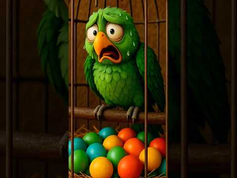 The farmer asks the parrot to bring the eggs #shorts #ytshorts #aistory