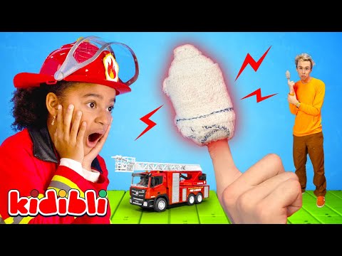Płonące Mleko! Strażacy Dzieci Ratują Dzień 🔥 Edukacyjne Filmy o Bezpieczeństwie | Kidibli