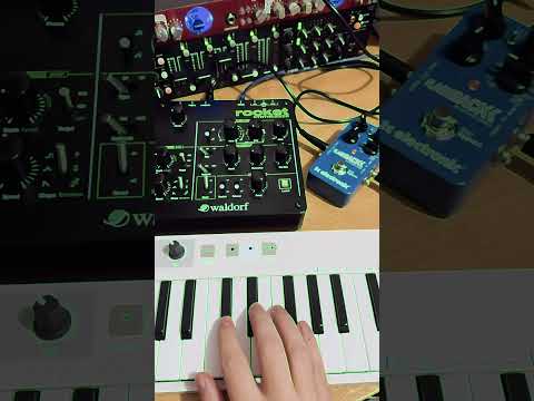 Not dawless today 🤖⚡️#waldorf #streichfett #behringer #synth #waldorfrocket #akai #stylophone