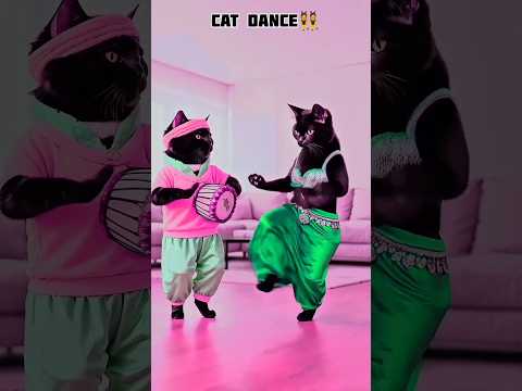 #two cat funny dance #🤓yutube shorts #viralvideo #trendingshorts #😜🤓😜