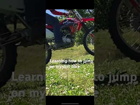 Learning how to jump #hondacrf125
