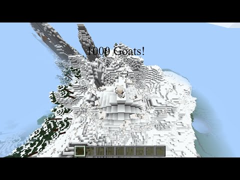 I got 1000 Goats in Minecraft!