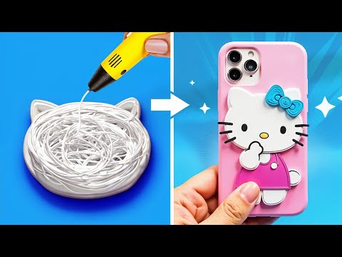 AMAZING PHONE MAKEOVER IDEAS 🎉📱 Easy DIY Tricks & 3D Pen Creations by DrawPaw