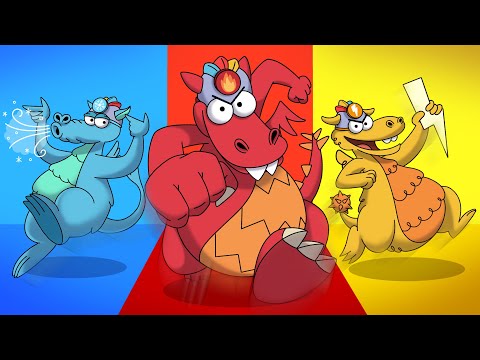 Need A HERO! 🟦🟥🟨  | Boy & Dragon - WildBrain | Movies for Kids