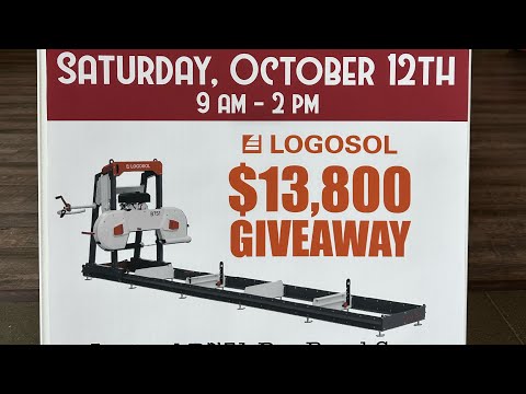 Bandsaw Mill GIVEAWAY! We are giving away a Logosol B751 Bandsaw Mill!