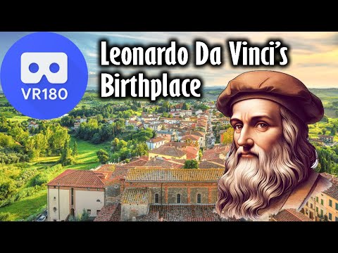8K VR180 - Leonardo Da Vinci's Birthplace (Tuscany - Italy)