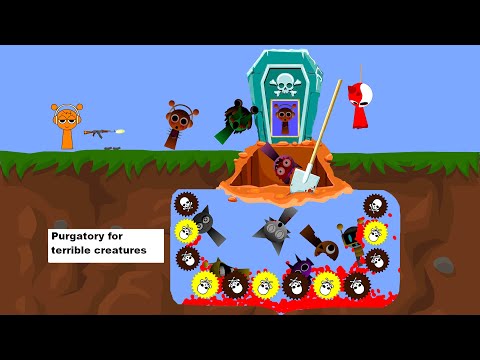 Oren is furious. AK47 vs Sprunky Horror. Incredibox Sprunki but in Algodoo