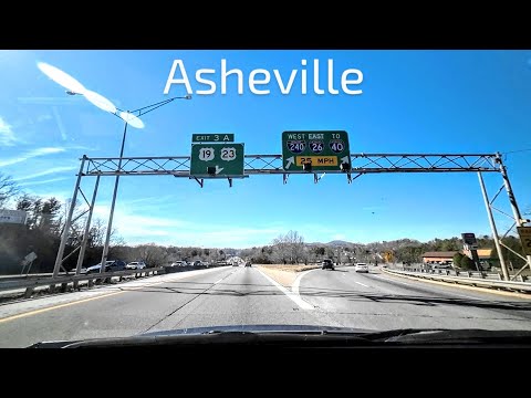 Asheville, NC, USA | I-26 To Patton Ave| Driving Downtown | Update 1/25/25
