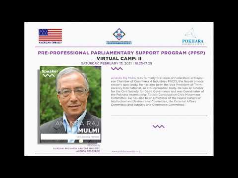 Session 3: "Gandaki Province and the Priority Agenda" by Mr. Ananda Raj Mulmi