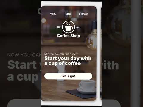 WebSite template – Coffee Shop ☕️ #coffeeshop #coffee #website #carrdtemplates #carrd #transition