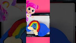 🥞 Learn Colors WITH Rainbow Pancakes😋! #shorts #jill #LittleAngel