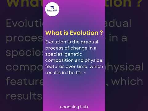 What is Evolution? #coachinghub #evolution #education #science