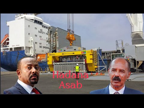 Damacii Badda ee ITOBIYA oo u jiheestay Dekadda Casab ee ERITERIYA.& ree yurub fardo kusoo xajinaya