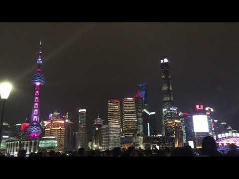 Shanghai, Waitan 360 degree Night view (上海) 상하이 와이탄 야경