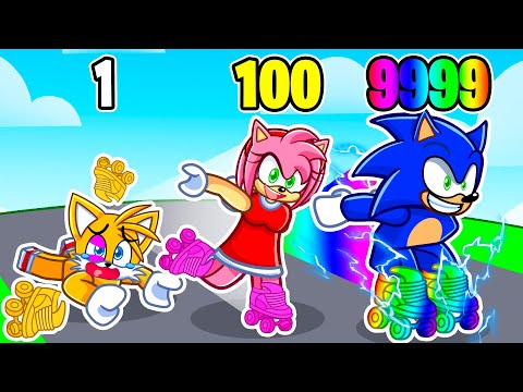 Gaining 9,456,142 SPEED In ROLLER TRAINING! (Roblox)