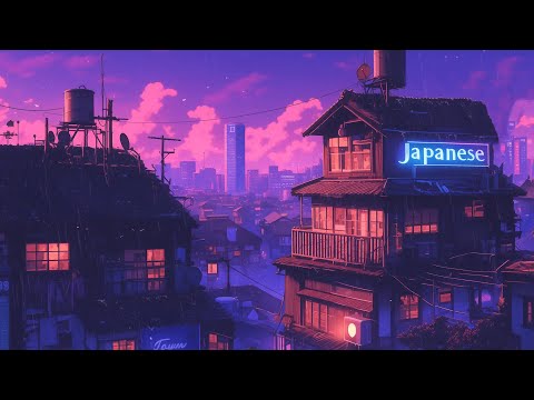 Lofi Hip Hop Beats 🎢 1980s & 90s Retro Vibes & Nostalgic Japanese Town Ambience 🌆 Lofi Rain Playlist