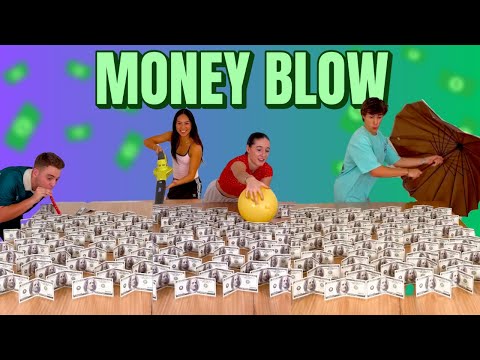 WHO CAN BLOW THE MOST MONEY OFF THE TABLE!? 🤑 - Double Date