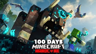 I Spent 100 Days in a Sculk Infection in Hardcore Minecraft... Here's What Happened