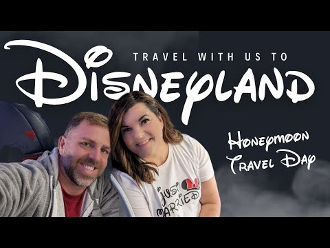 DISNEYLAND VLOG | Travel Day & Anaheim Marriott Room Tour | Disney Honeymoon Day 1