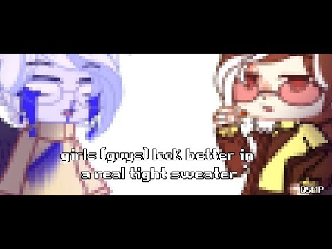 girls (Guys) look better in a real tight sweater | TNTduo + Ghostbur | DSMP | Gacha Club