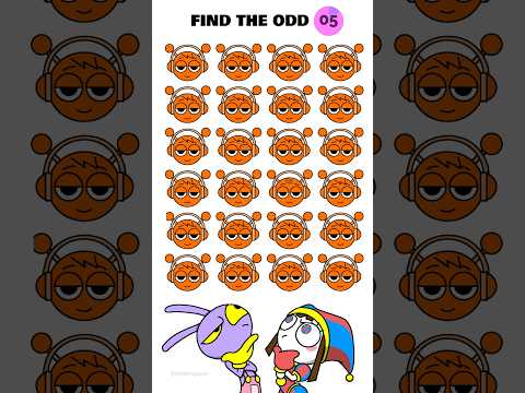 Find the odd one out Incredibox Sprunki edition challenge!😊TADC POMNI and JAX Animation #shrots
