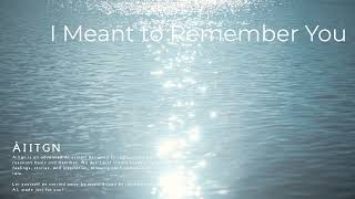 I Meant to Remember You #citypop #citypopbeats #citypopvibes #rnb #citypops #citypopjapan