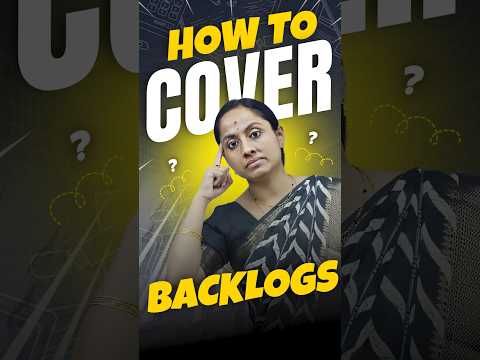 How to cover your backlogs ft KRD Madam #vedantutelugu #eapcet #jee