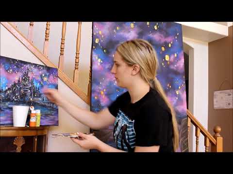 Speed Painting with AmberSkies: Tangled Floating Lights!