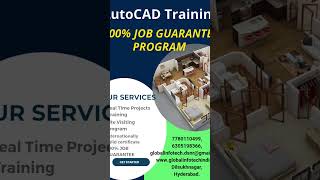 #cadtraining #job #globalindia AutoCAD Training with100% Job Guarantee join now 7780110499