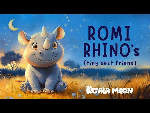 Bedtime Story for Kids ✨ Romi the Rhino's Tiny Best Friend | A Heartwarming Sleep Story 🌙 Koala Moon