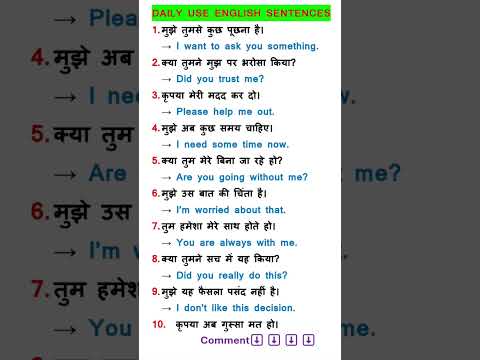 Spoken English Learning Videos | How to Learn English Speaking Easily #shorts