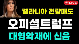 [오피셜트럼프] 멜라니아 전량매도, 미 의회조사촉구, 악재투성이에 병들어간다? 이 모든게 세력들의 계획, 결국 폭등엔딩 #트럼프 #오피셜트럼프 #트럼프코인
