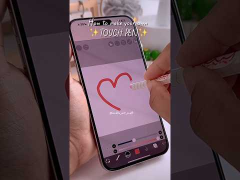How to make a touch pen at home 🎀🌈#shorts #art #diy #muktaartandcraft #youtubeshortsindia