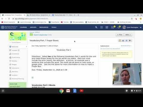Week 4, Tuesday's Lesson Sep 8, 2020 8 28