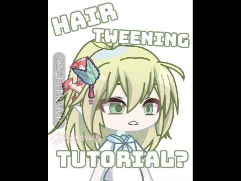 How to tween hair in alight motion using the ✨ wave warp ✨ effect! #gacha #gachatutorial #shorts
