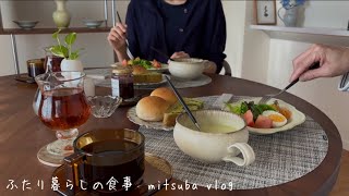 # 113［夫婦の暮らし］春の日常と休日のお花見弁当、夫を送り出して家事料理、新しいエプロン
