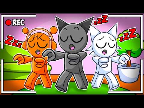 We Caught our SPRUNKI PLUSHIES SLEEPWALKING at 3AM…