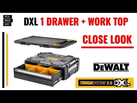 DXL DeWalt DXL Single Drawer and DeWalt DXL Work Top Close Look
