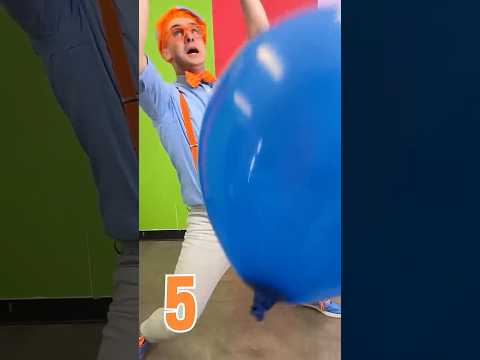 Don't DROP the Balloons 🎈🎈🎈 Blippi! Juggling Challenge! #blippi #shorts
