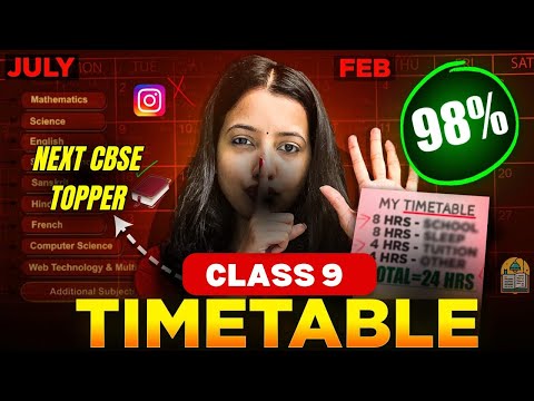 JULY to FEB Class 9 STRATEGY + TIME TABLE | How to Score 98% | Shubham Pathak #class9  #strategy